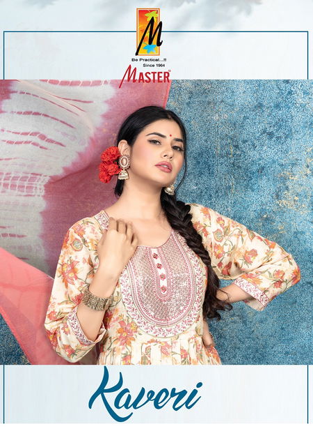 Kaveri By Master Capsule Printed Long Kurti With Bottom Dupatta Wholesale Shop In Surat Catalog